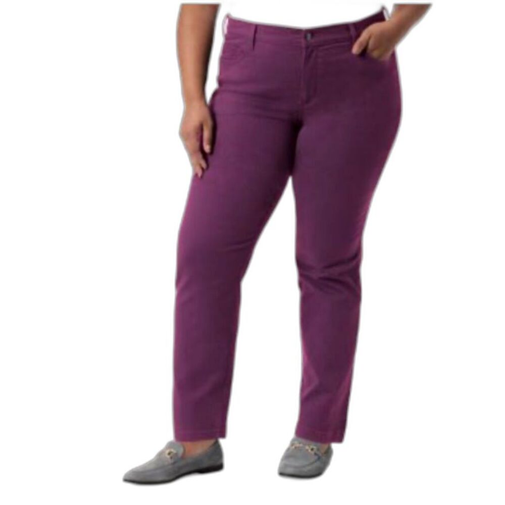 New Slimming Womens Gloria Vanderbilt Stretch Amanda Jeans Purple - Cotton Denim